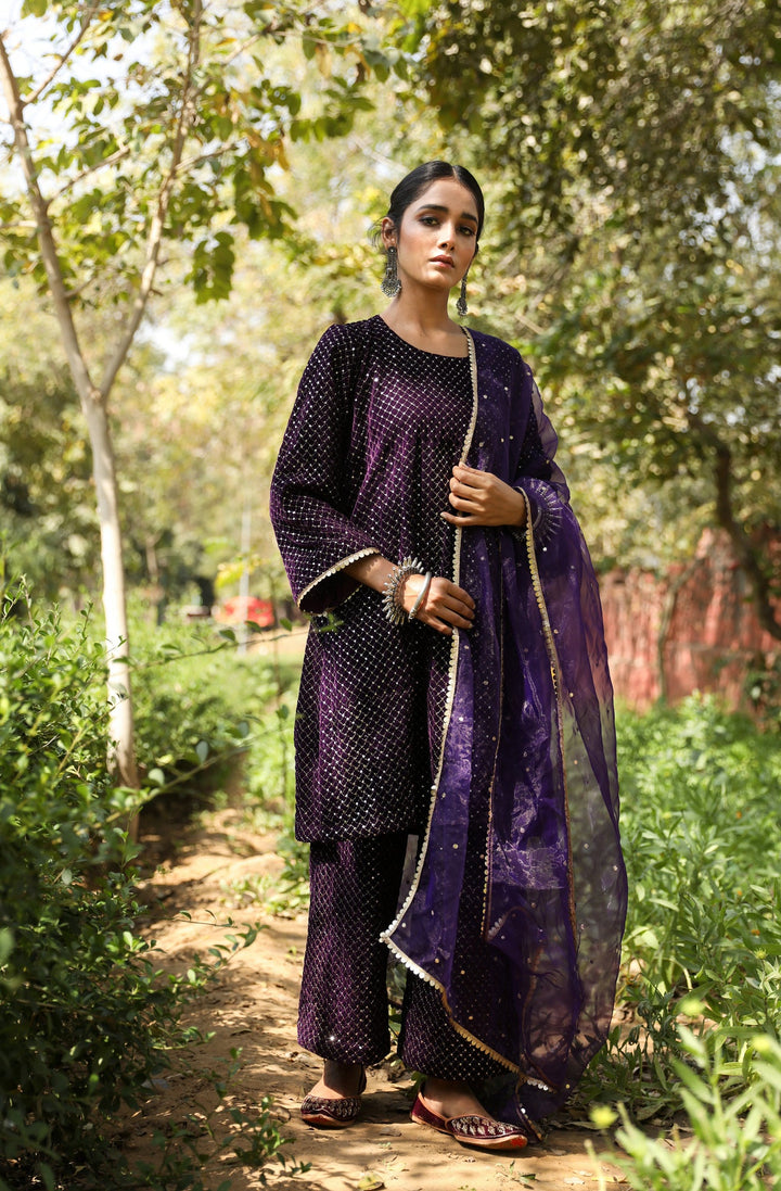 Gauhar Purple Set Gulabo Jaipur