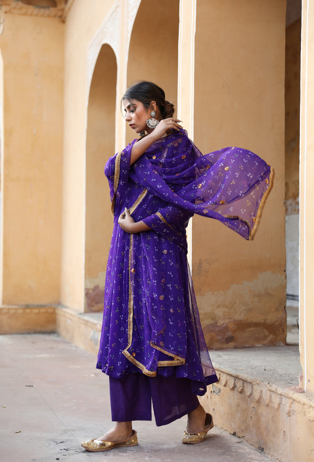 Gomti Purple Set Gulabo Jaipur