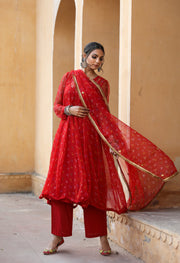 Gomti Red  Kurta Set 6