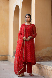 Gomti Red  Kurta Set 7