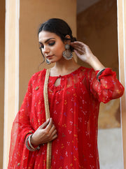 Gomti Red  Kurta Set 5