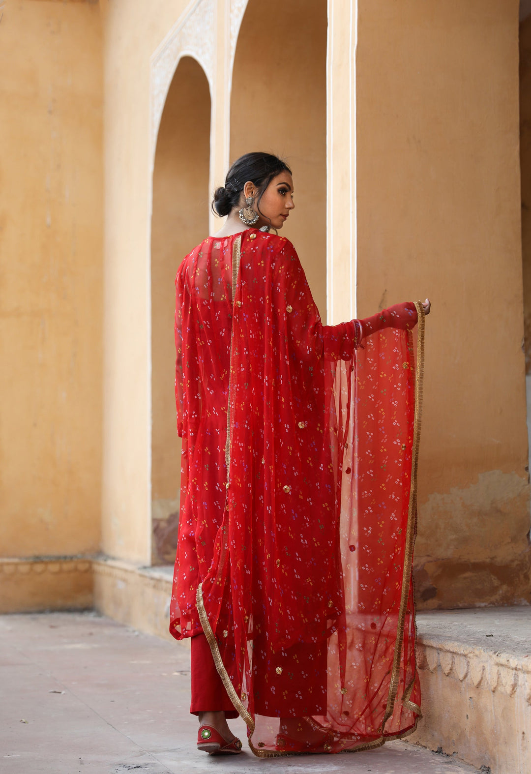 Gomti Red Set Gulabo Jaipur