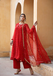 Gomti Red  Kurta Set 4