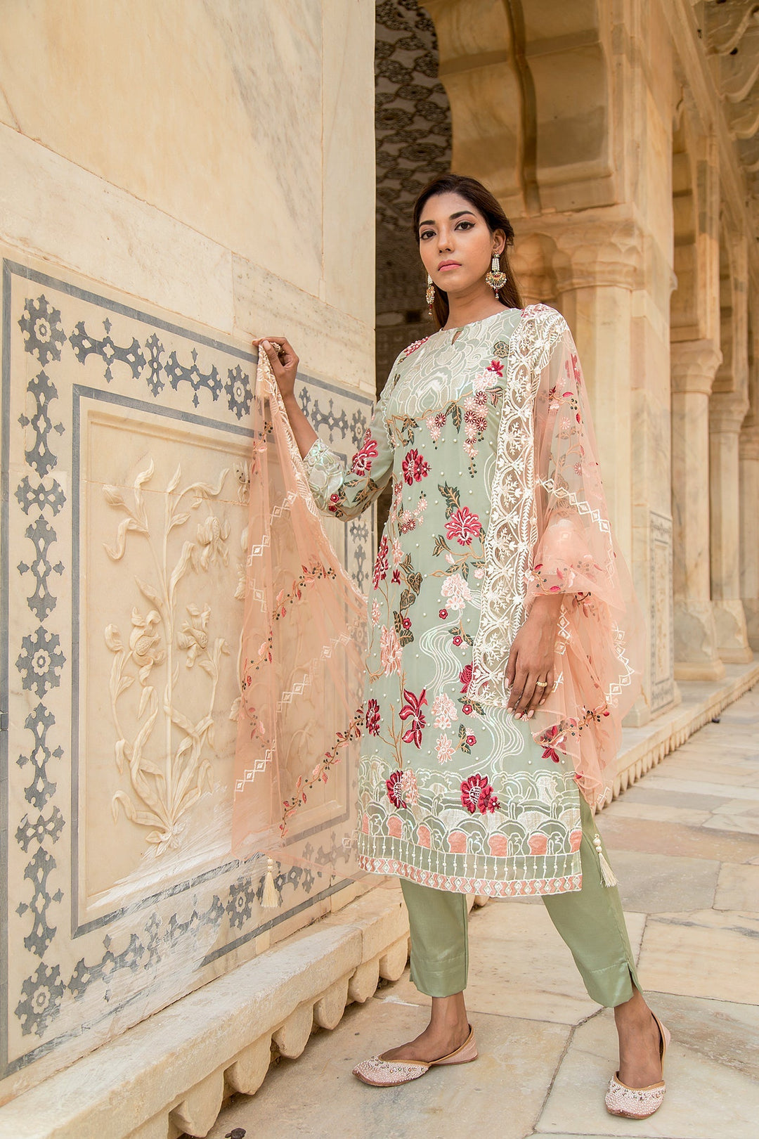Gulshan Pista Set Gulabo Jaipur