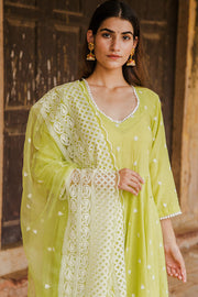 Hairat Green  Anarkali Set 5