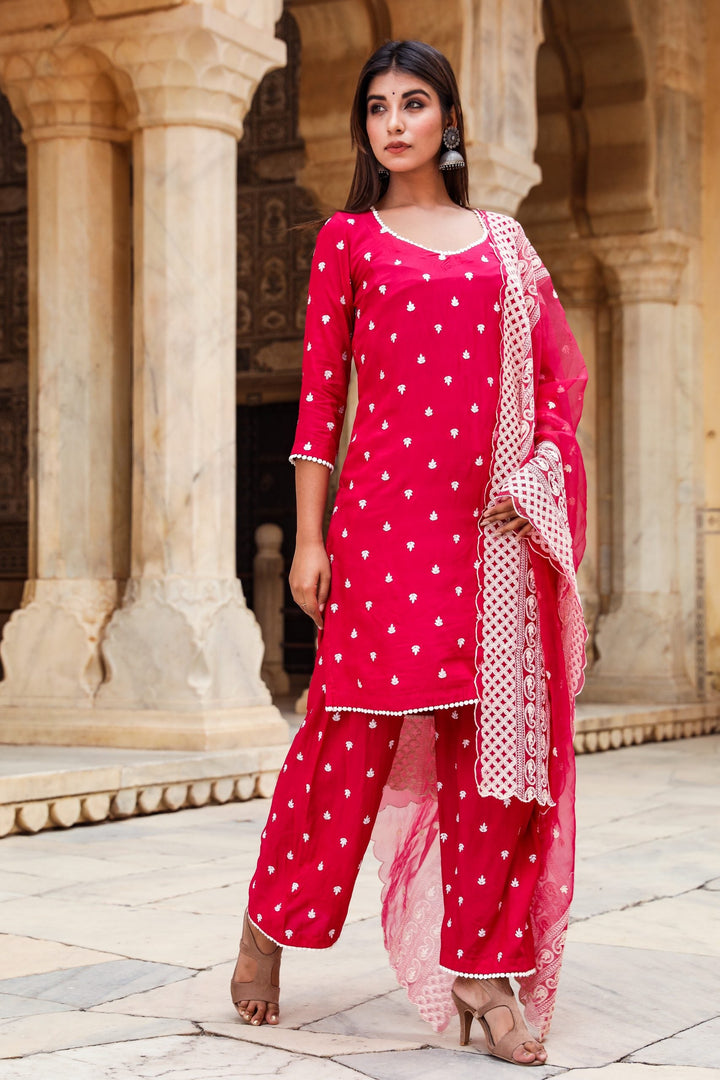 Hairat Pink Straight Set Gulabo Jaipur