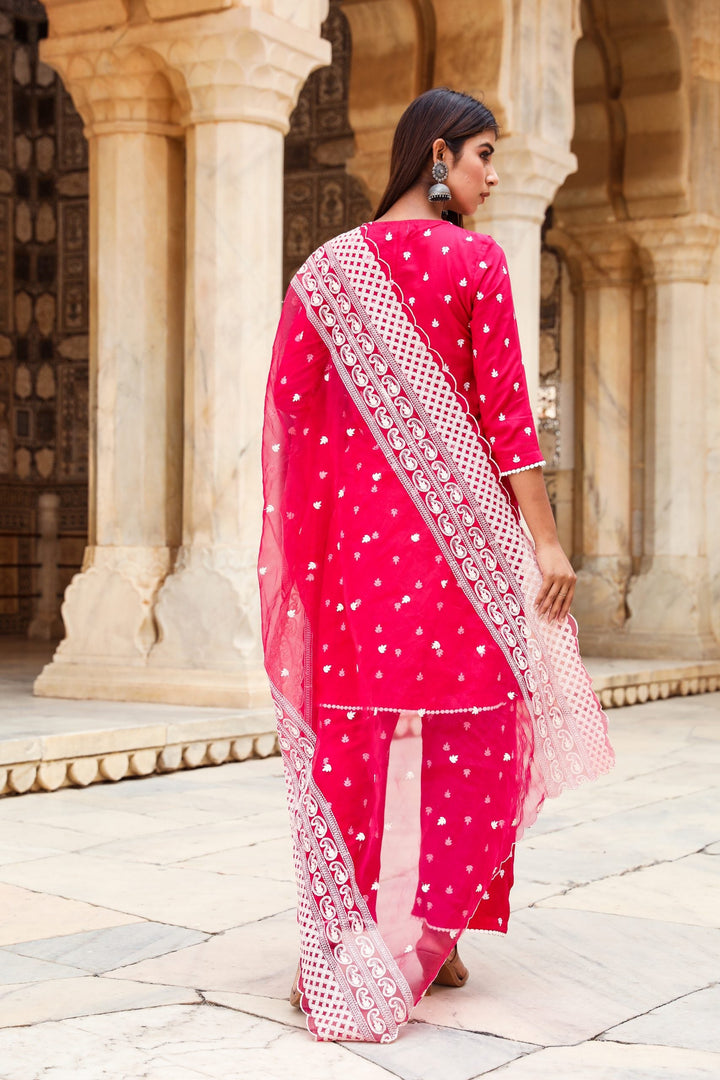 Hairat Pink Straight Set Gulabo Jaipur
