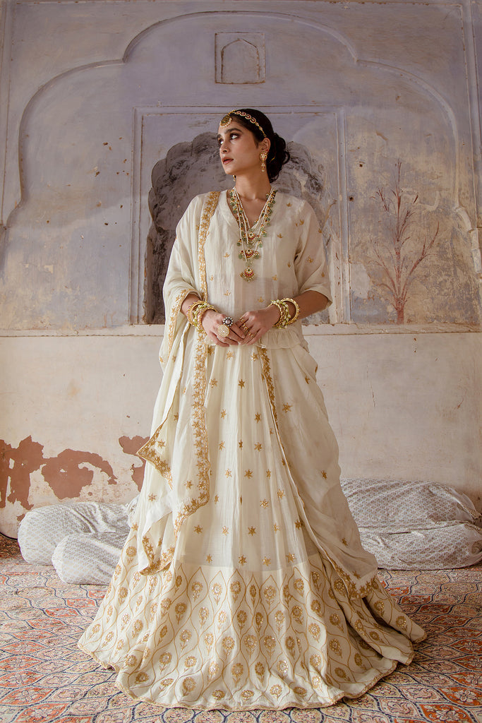 Heer Ivory Lehenga Gulabo Jaipur