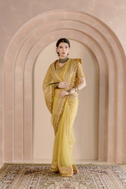 Gulbahaar Organza Saree Gota Work 1