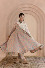 Shaila White Anarkali Set 3