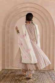Shaila White Anarkali Set 4