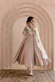 Shaila White Anarkali Set 1