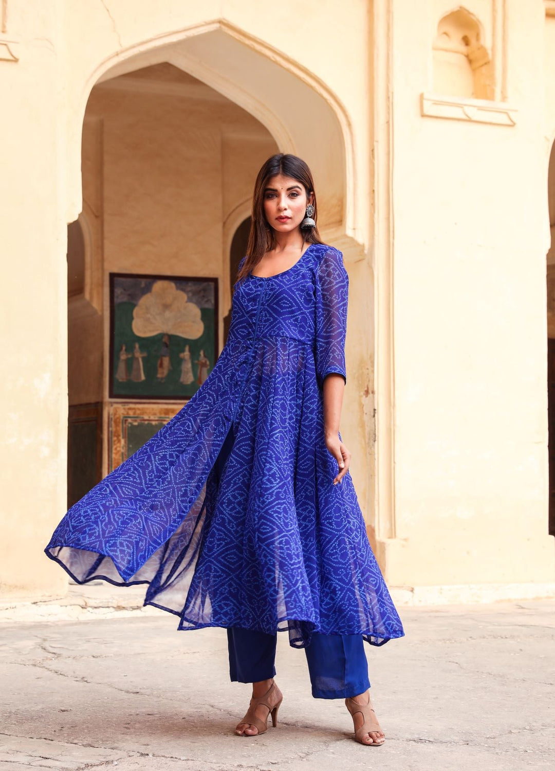 Janhvi BLue Anarkali Set L / BLue Janhvi BLue Anarkali Set L / BLue