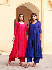 Janhvi Pink Anarkali Set 3