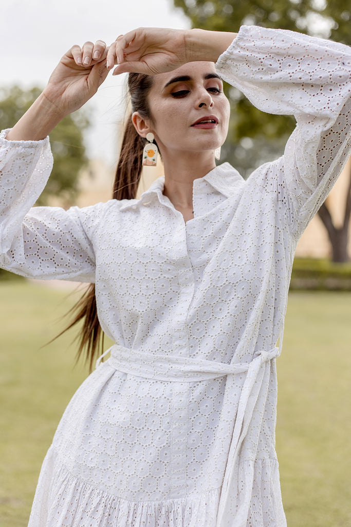 Jenny White Dress Gulabo Jaipur