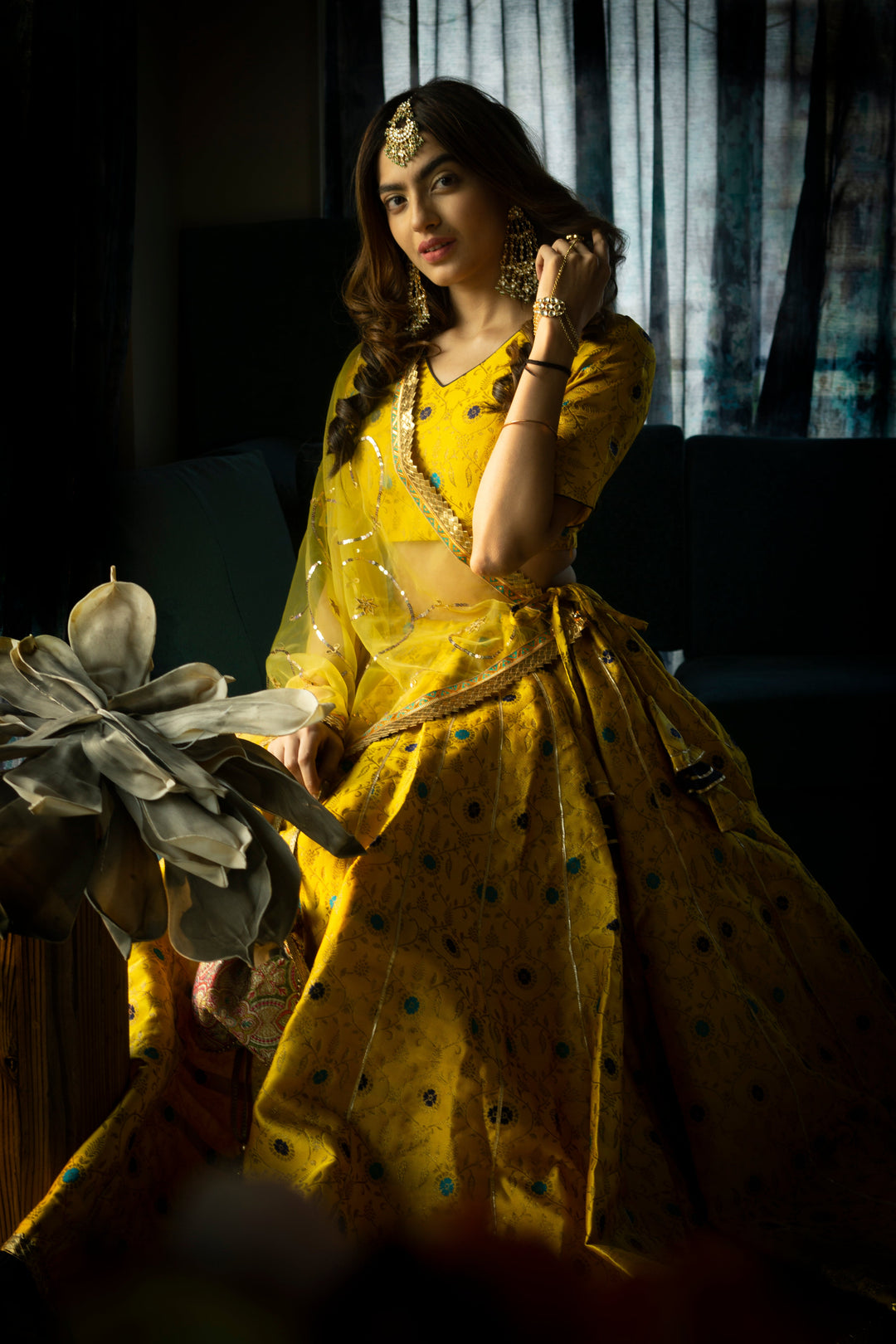 Kashika Kapoor In Aisha Yellow Lehenga Set Gulabo Jaipur