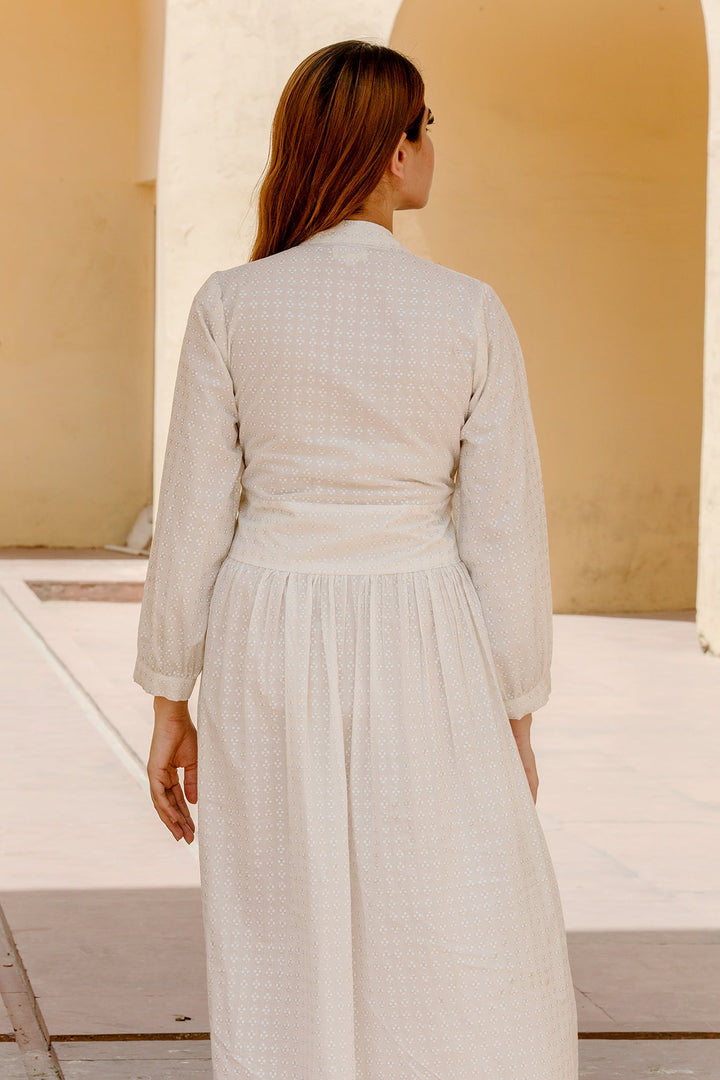 Lilac White Dress Gulabo Jaipur