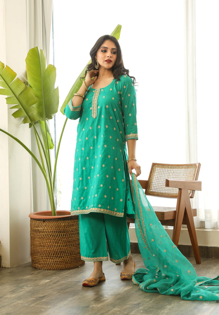 MADHU GREEN SET Gulabo Jaipur