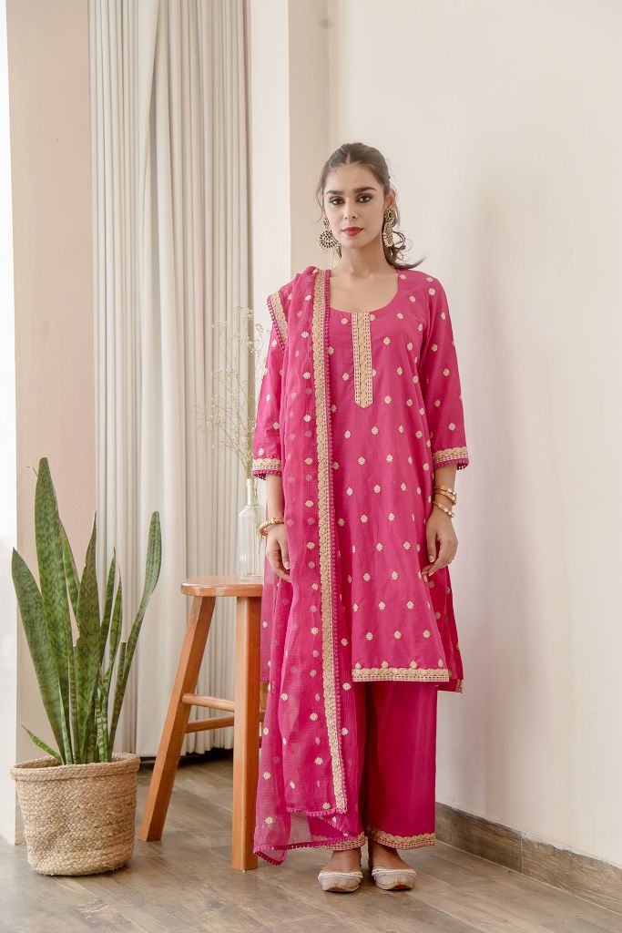 MADHU PINK SET Gulabo Jaipur