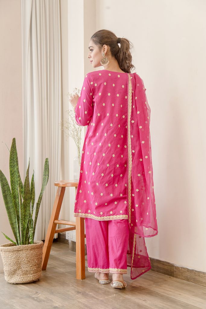 MADHU PINK SET Gulabo Jaipur