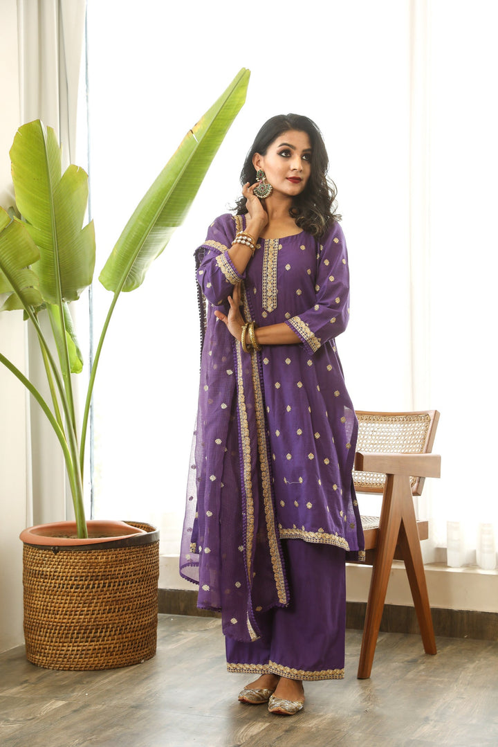 MADHU PURPLE SET Gulabo Jaipur