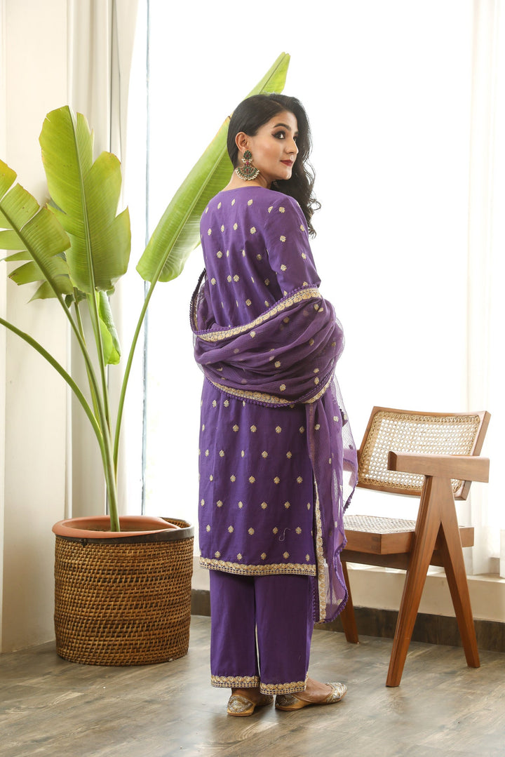MADHU PURPLE SET Gulabo Jaipur