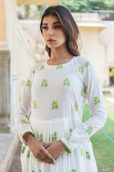 Mahim White Dress Gulabo Jaipur