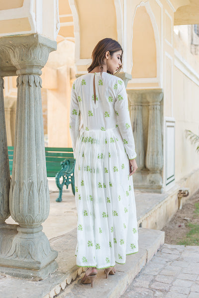 Mahim White Dress Gulabo Jaipur