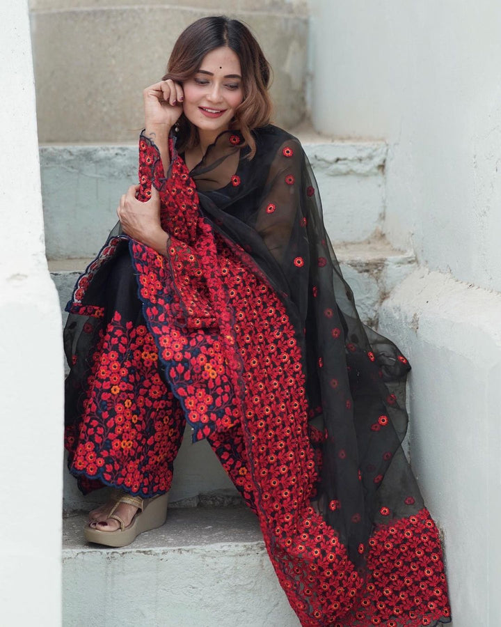 Mastani Black Straight Set Gulabo Jaipur