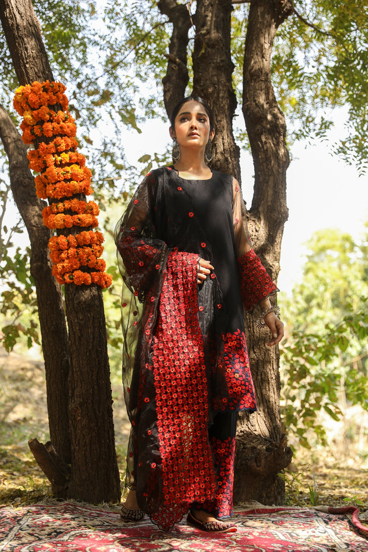 Mastani Black Straight Set Gulabo Jaipur