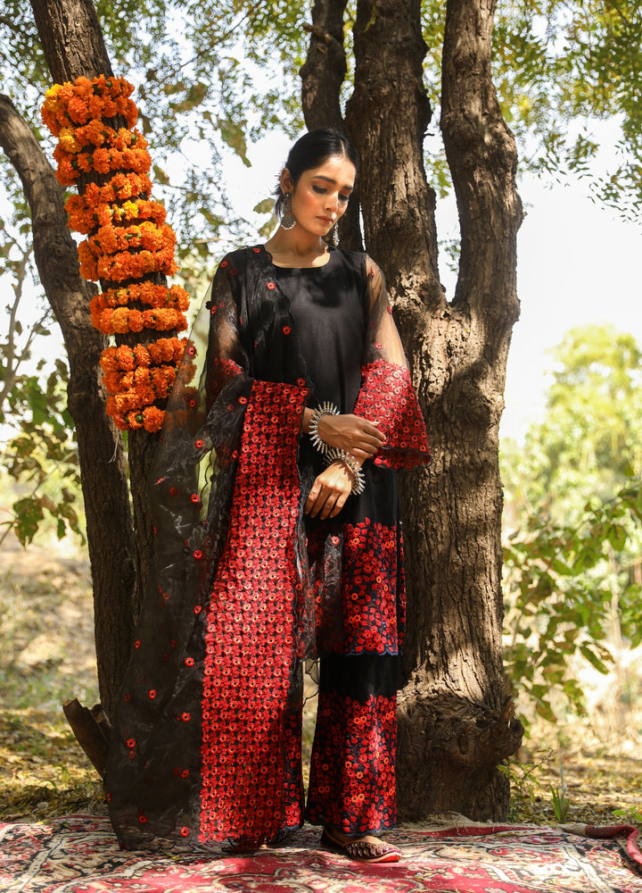 Mastani Black Straight Set Gulabo Jaipur