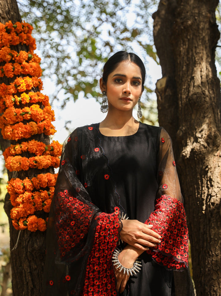 Mastani Black Straight Set Gulabo Jaipur