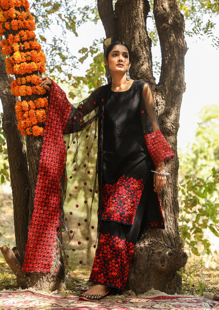Mastani Black Straight Set Gulabo Jaipur