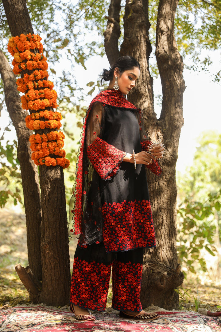 Mastani Black Straight Set Gulabo Jaipur