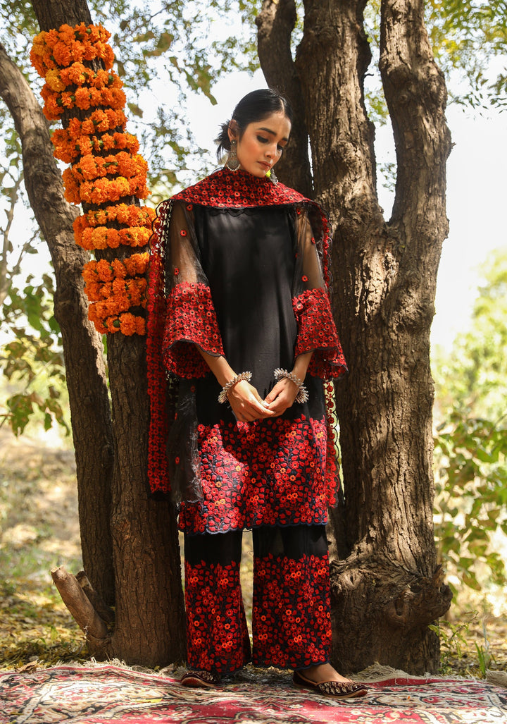 Mastani Black Straight Set Gulabo Jaipur