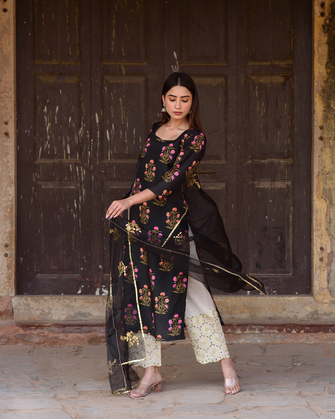 Mehnaaz Black Set Gulabo Jaipur