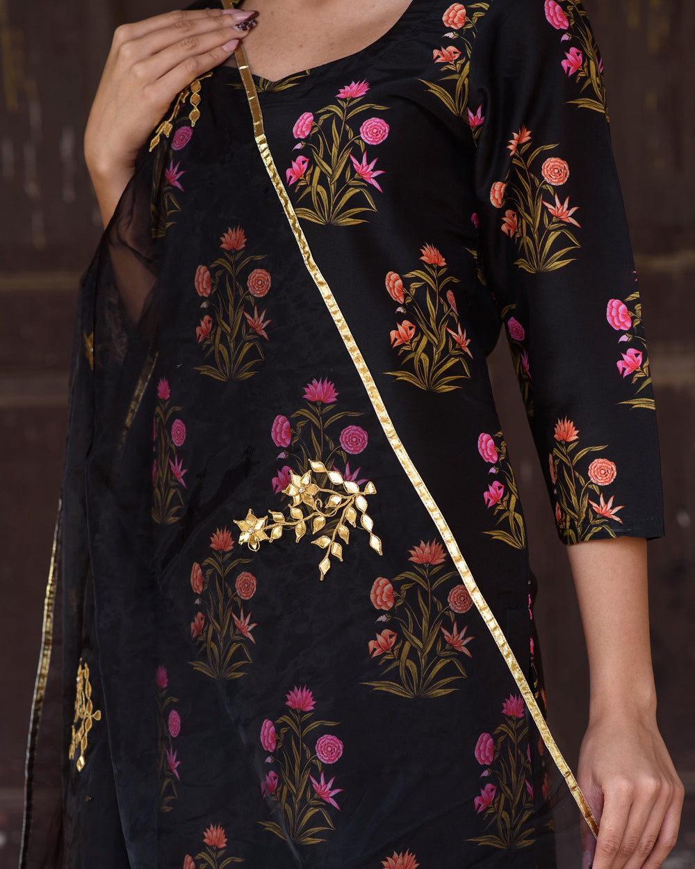Mehnaaz Black Set Gulabo Jaipur