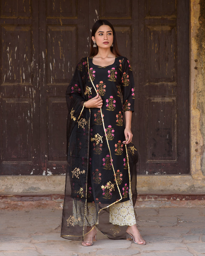 Mehnaaz Black Set Gulabo Jaipur