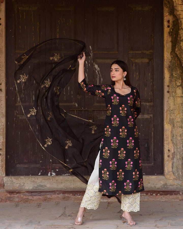 Mehnaaz Black Set Gulabo Jaipur