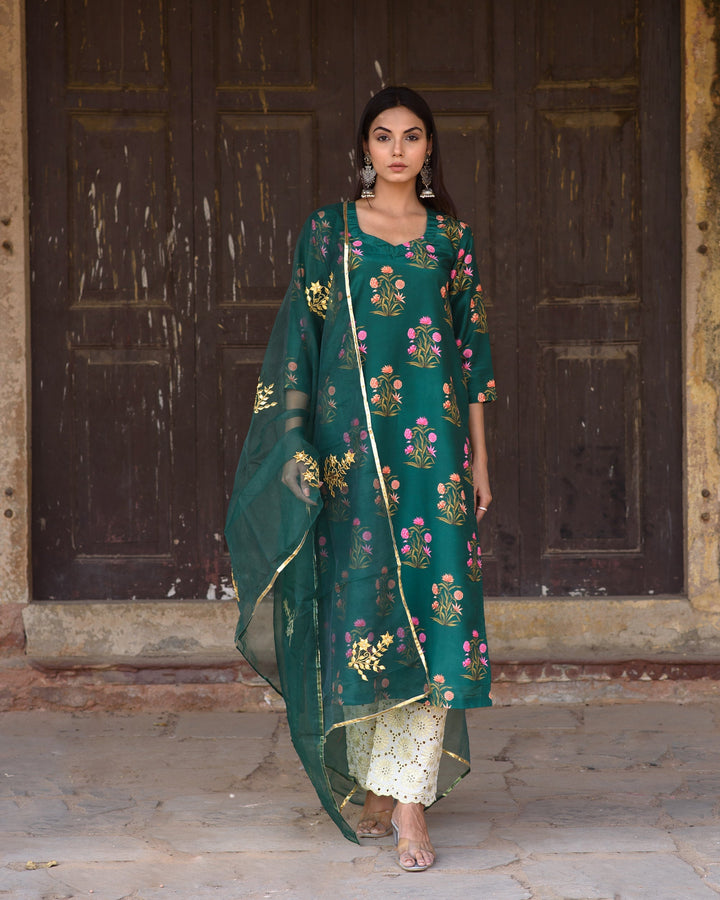 Mehnaaz Green Set Gulabo Jaipur
