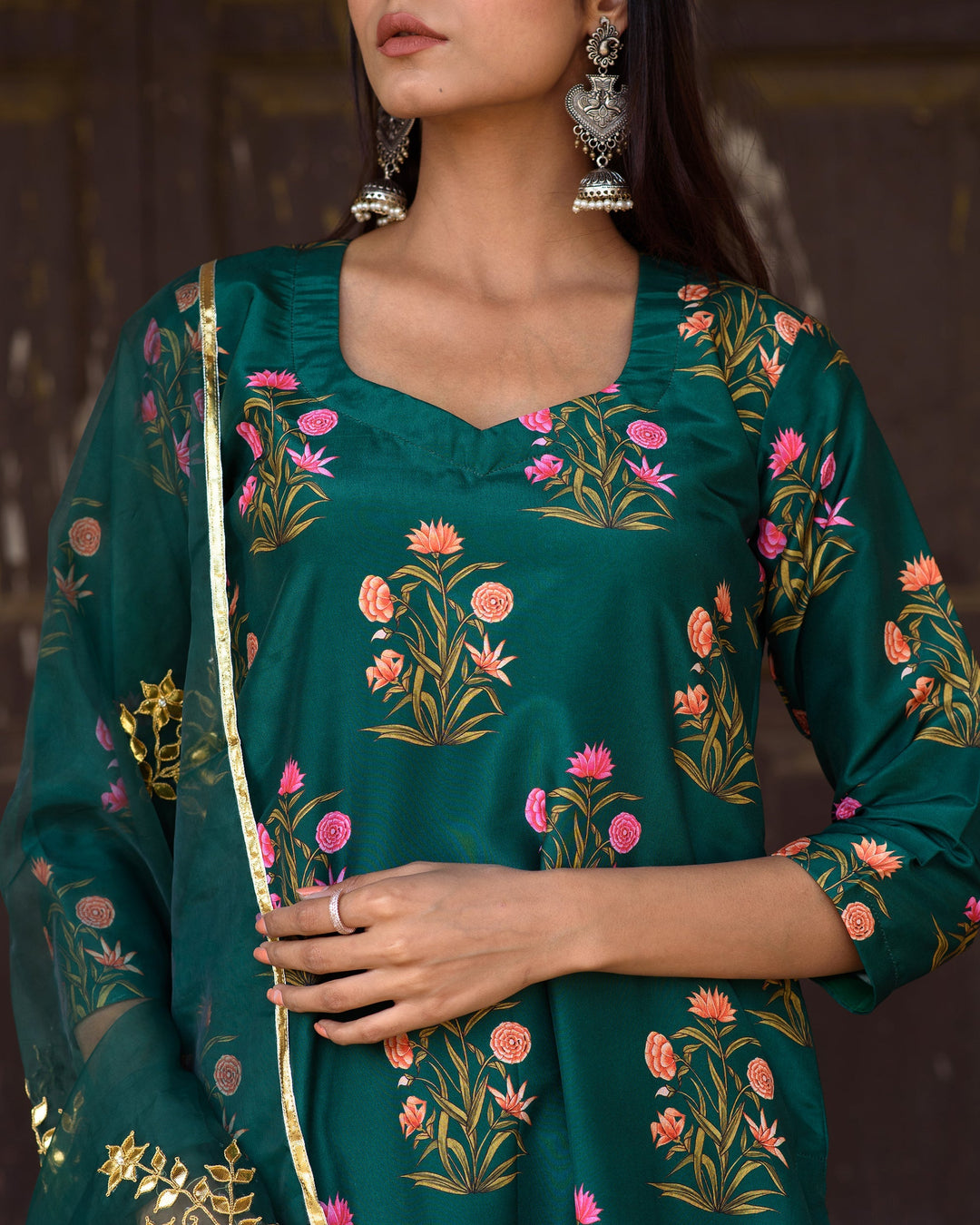 Mehnaaz Green Set Gulabo Jaipur