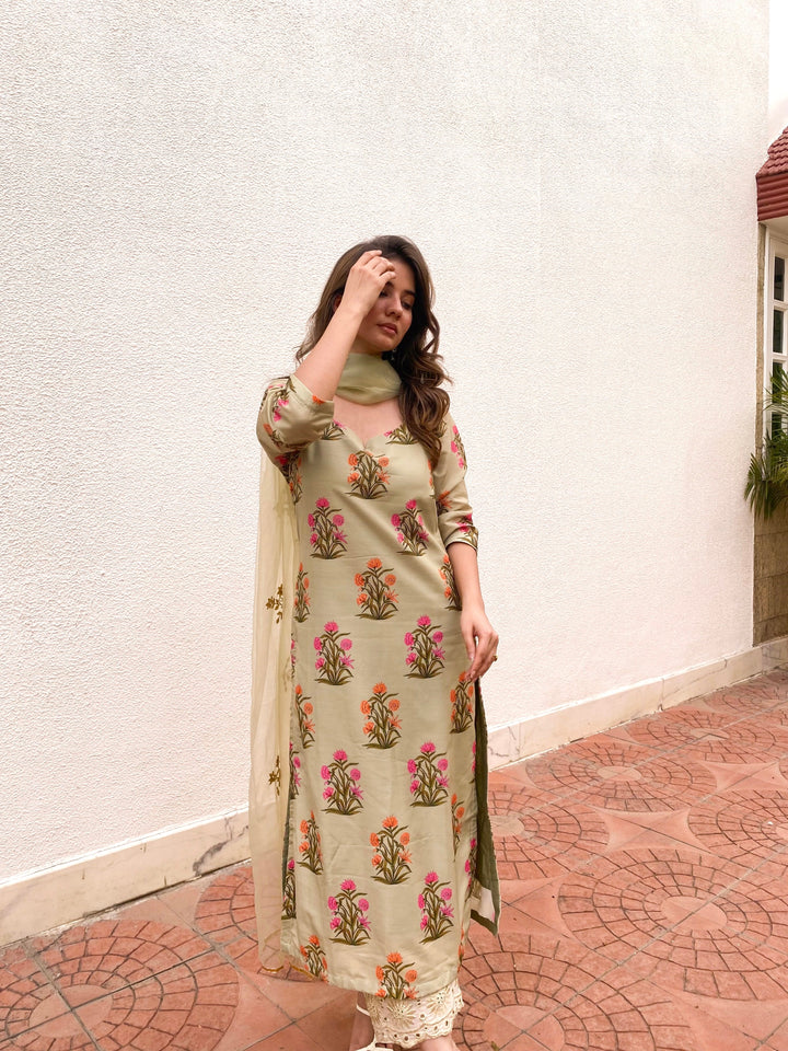 Mehnaaz Pista Set Gulabo Jaipur