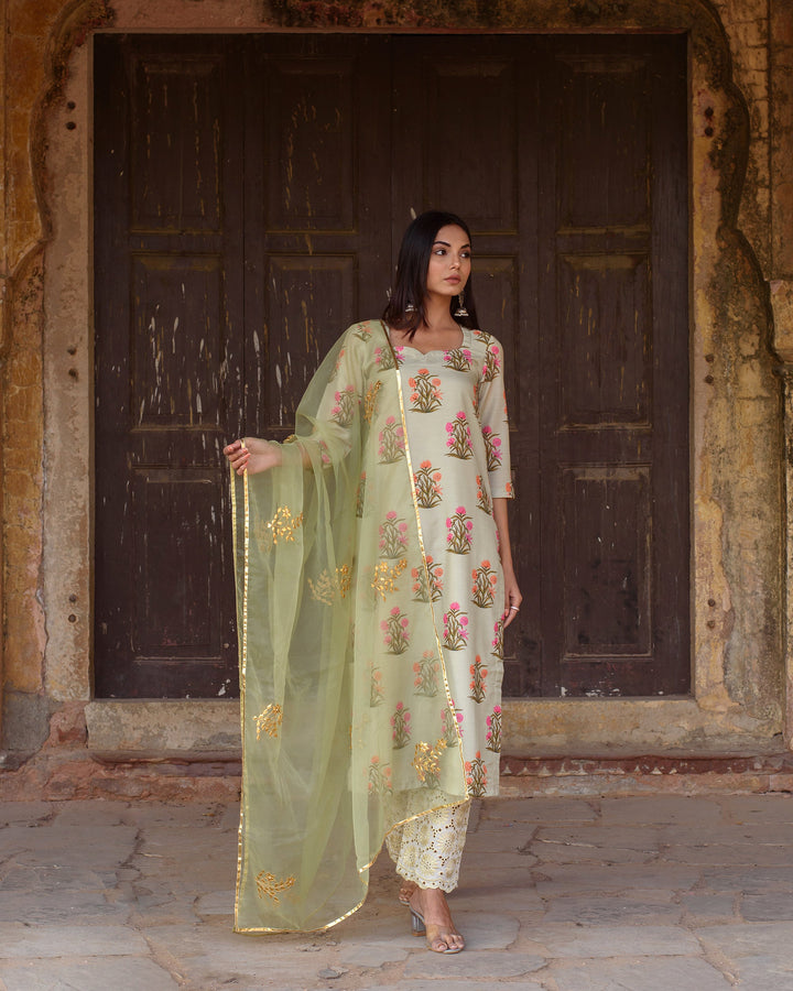 Mehnaaz Pista Set Gulabo Jaipur