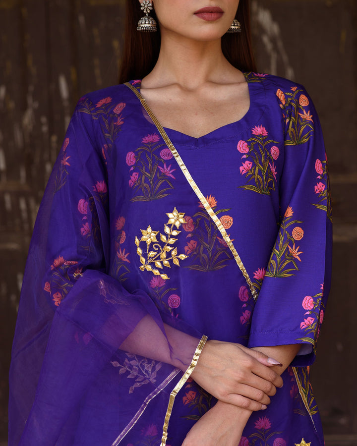Mehnaaz Purple Set Gulabo Jaipur