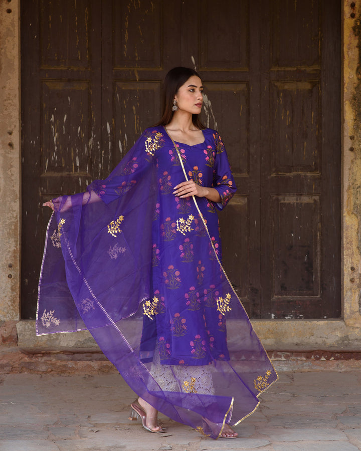 Mehnaaz Purple Set Gulabo Jaipur