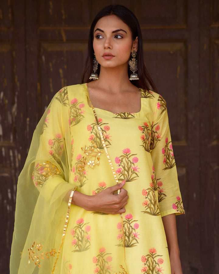 Mehnaaz Yellow Set Gulabo Jaipur