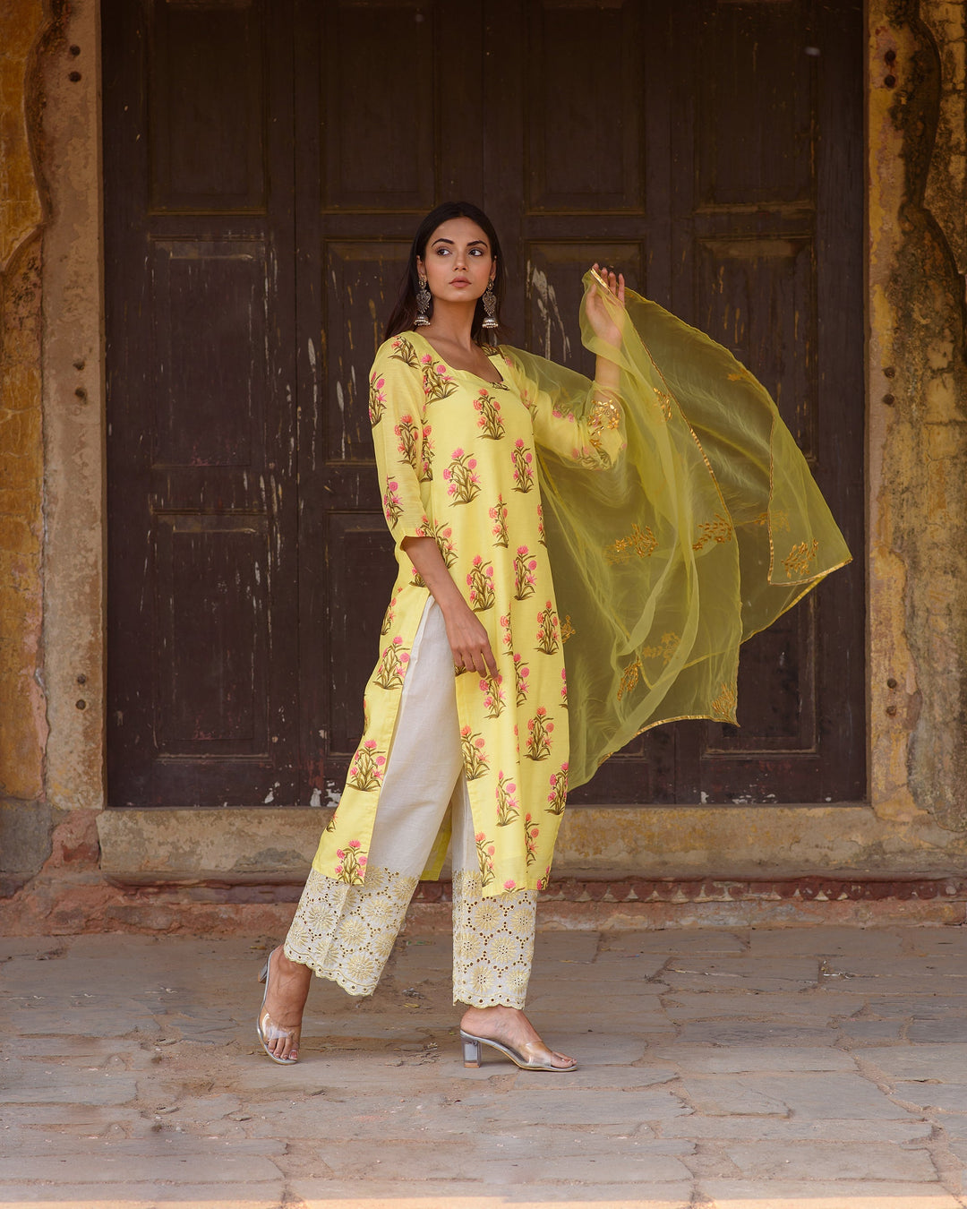 Mehnaaz Yellow Set Gulabo Jaipur