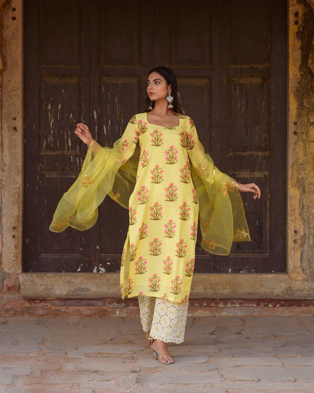 Mehnaaz Yellow Set Gulabo Jaipur