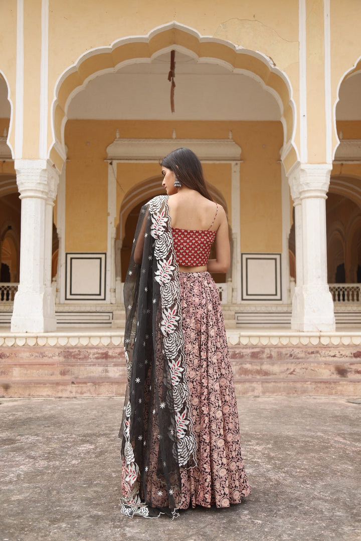 Mira Black Lehenga Set Gulabo Jaipur