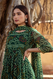 Naaz Emerald Anarkali Kurta Set With Dupatta 2